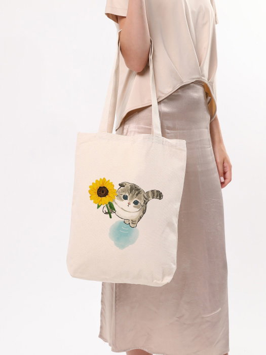 Zoozie Bags Bolso de mano pauldavis 1614, Bolso Tote de Algodón 100%, Crema, 35 x 40 x 8 cm